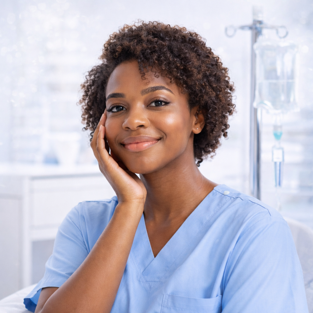 Glutathione IV therapy visual for antioxidant support